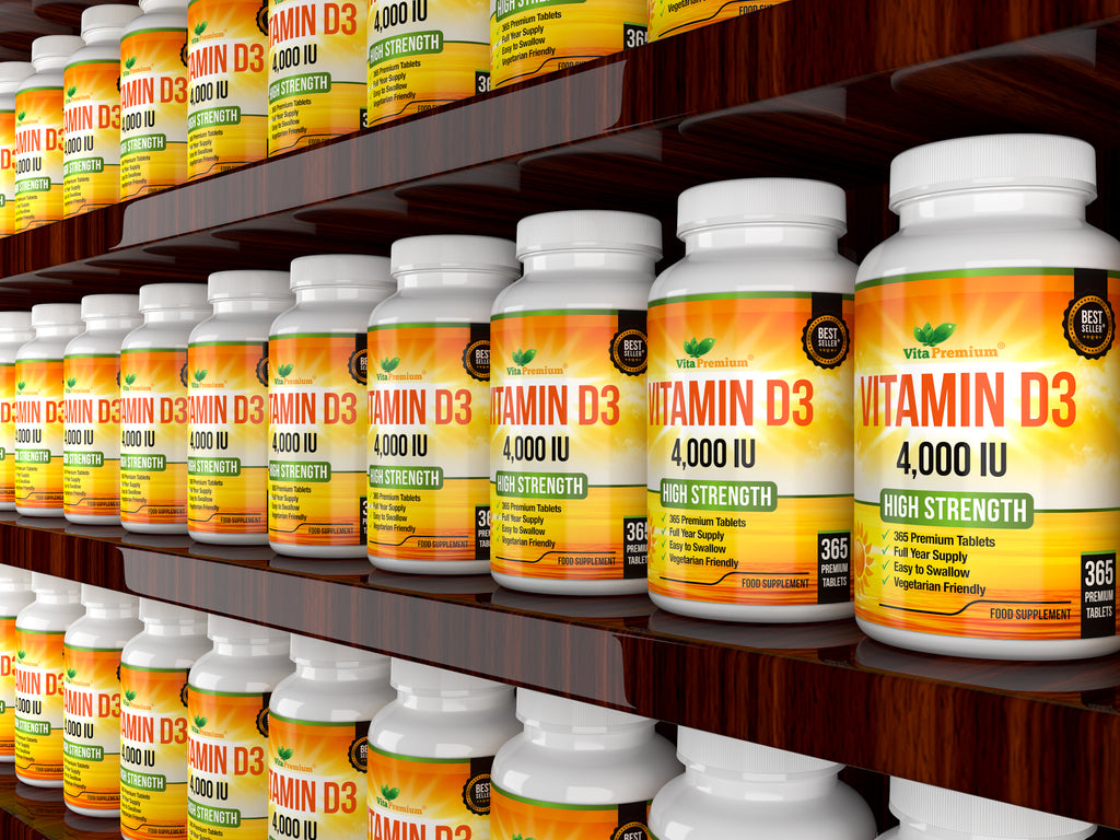 Vitamin D 4,000 IU - VEGETARIAN TABLETS