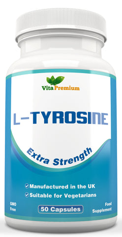 L-Tyrosine Extra Strength Amino Acid - 50 Capsules
