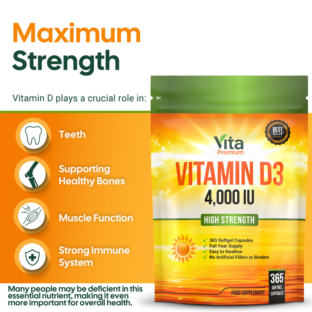 Vitamin D 4,000 IU, Maximum Strength