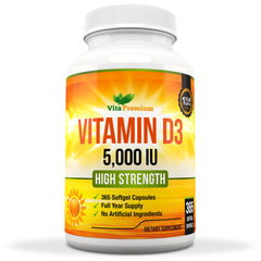 Vitamin D 5,000 IU, Maximum Strength