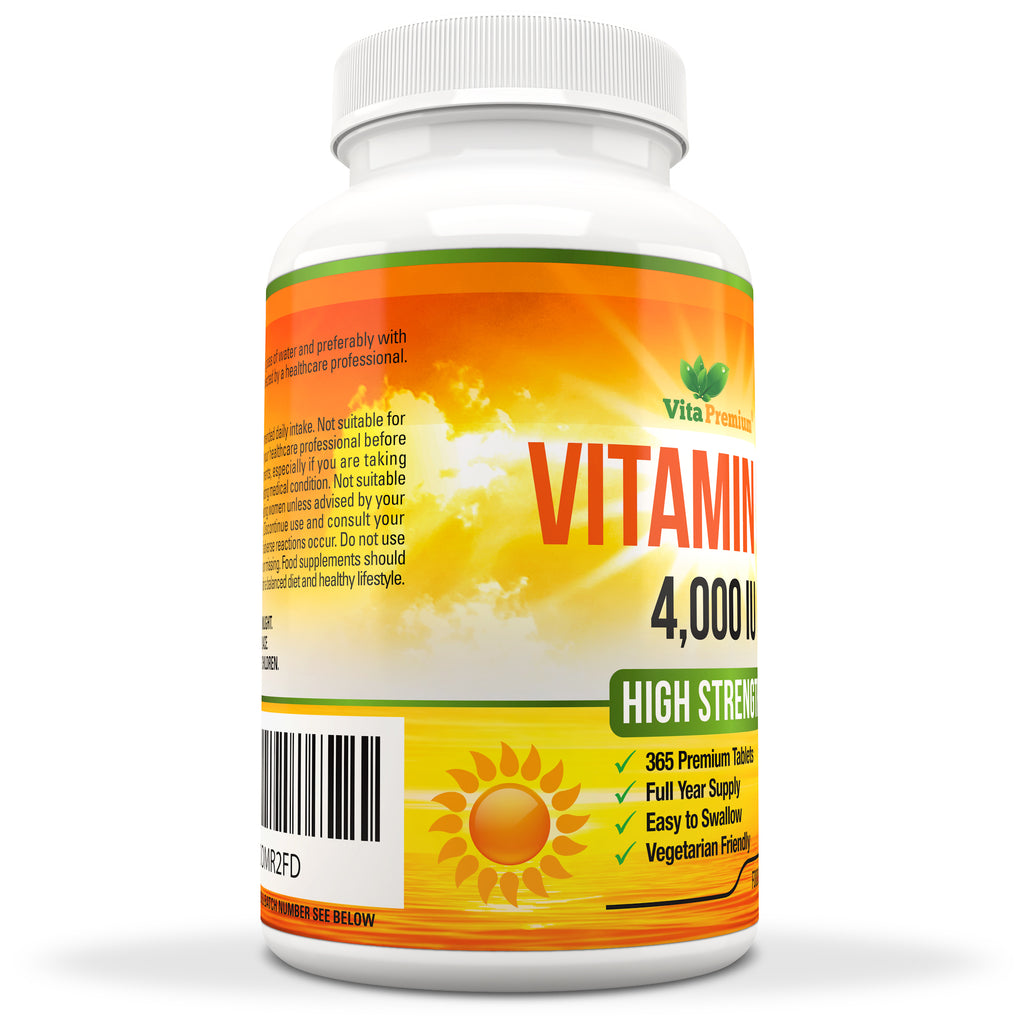 Vitamin D 4 000 IU VEGETARIAN TABLETS Vita Premium Vitamin d 4 000 iu vegetarian tablets vita premium