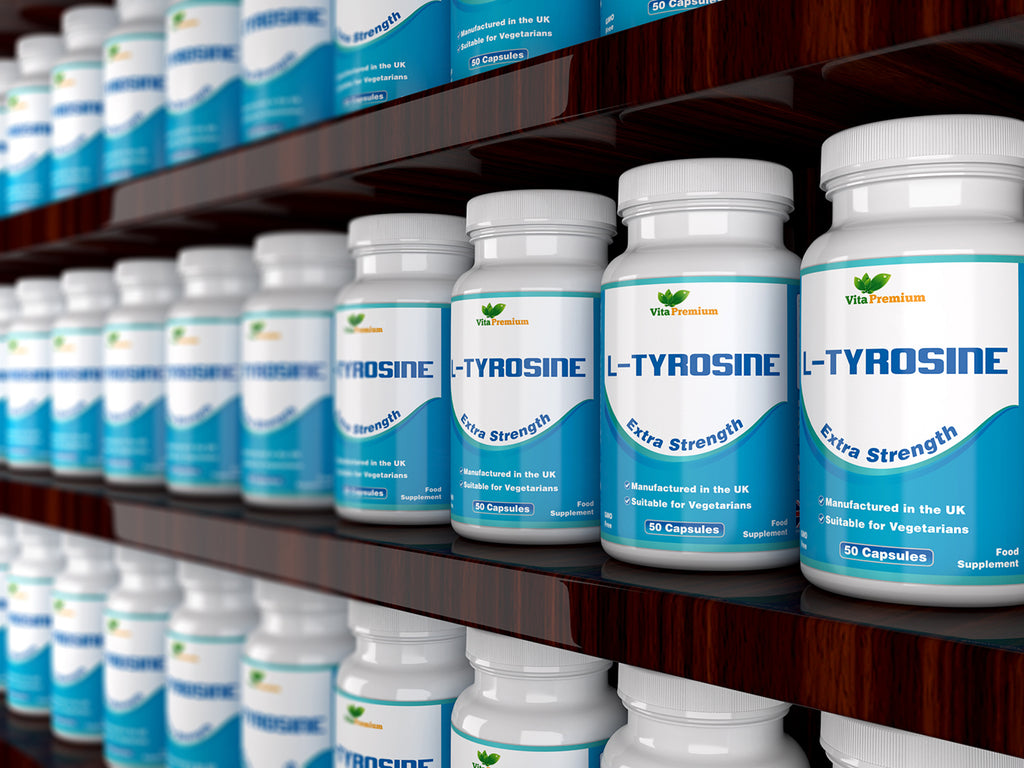 L-Tyrosine Extra Strength Amino Acid - 50 Capsules